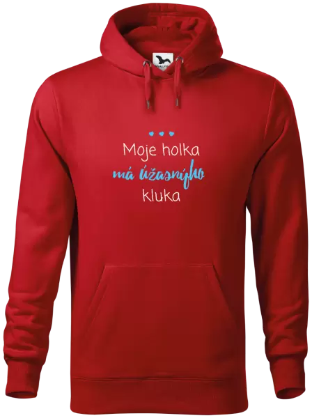 Pánská mikina Moje holka má úžasnýho kluka
