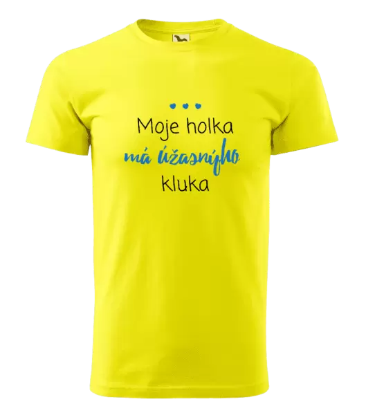 Pánské tričko Moje holka má úžasnýho kluka