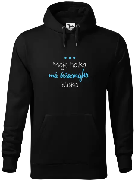 Pánská mikina Moje holka má úžasnýho kluka