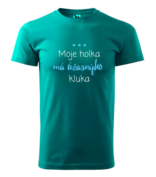 Pánské tričko Moje holka má úžasnýho kluka