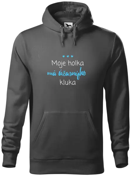 Pánská mikina Moje holka má úžasnýho kluka