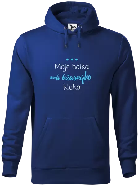 Pánská mikina Moje holka má úžasnýho kluka