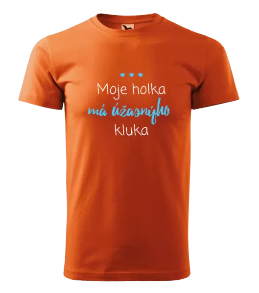 Pánské tričko Moje holka má úžasnýho kluka