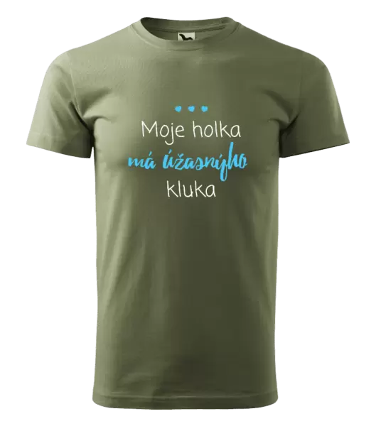 Pánské tričko Moje holka má úžasnýho kluka