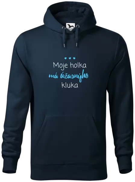Pánská mikina Moje holka má úžasnýho kluka