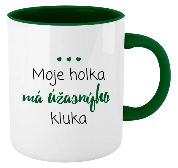 Hrnek Moje holka má úžasnýho kluka