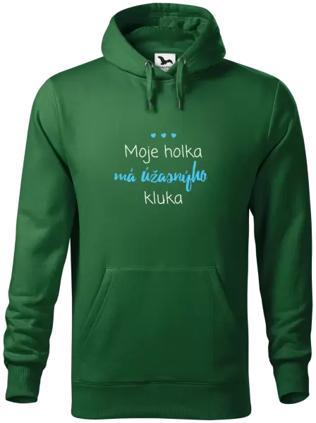 Pánská mikina Moje holka má úžasnýho kluka