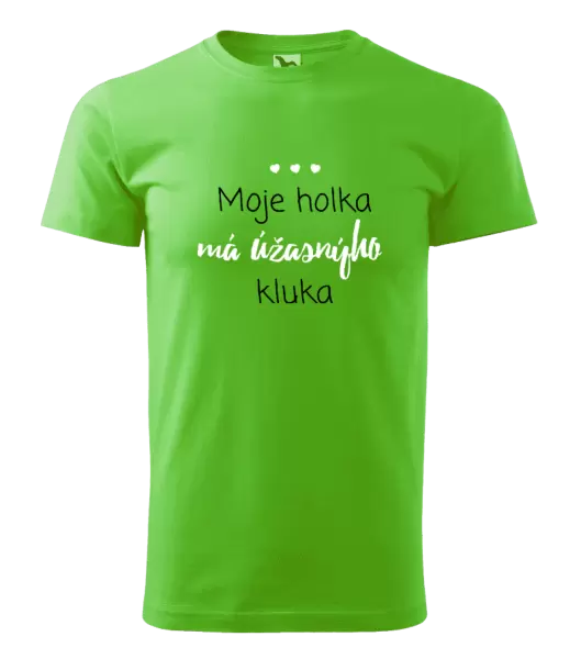 Pánské tričko Moje holka má úžasnýho kluka