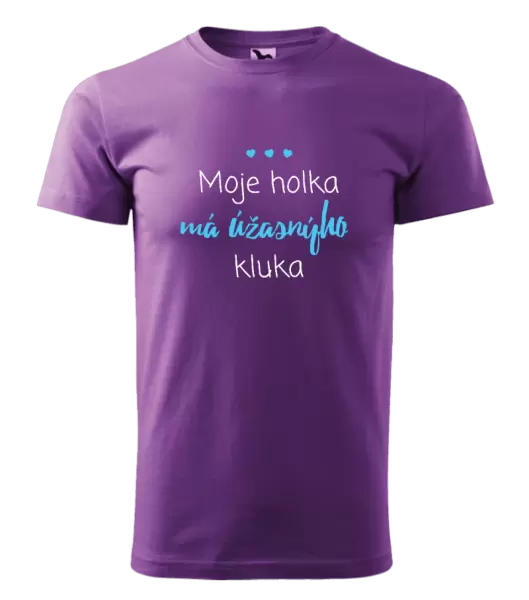 Pánské tričko Moje holka má úžasnýho kluka