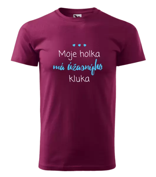Pánské tričko Moje holka má úžasnýho kluka
