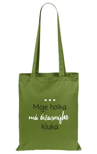 Látková taška Moje holka má úžasnýho kluka