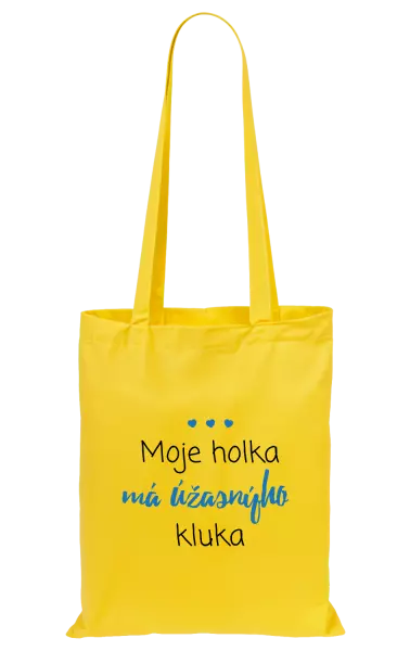 Látková taška Moje holka má úžasnýho kluka