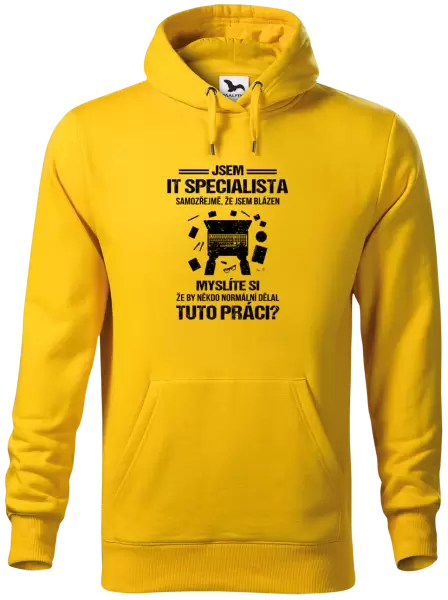 Pánská mikina Samozřejmě, že jsem blázen - IT specialista