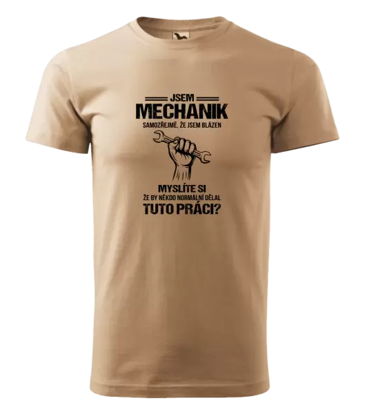 Pánské tričko Samozřejmě, že jsem blázen - mechanik
