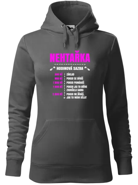 Dámská mikina Hodinová sazba - nehtařka