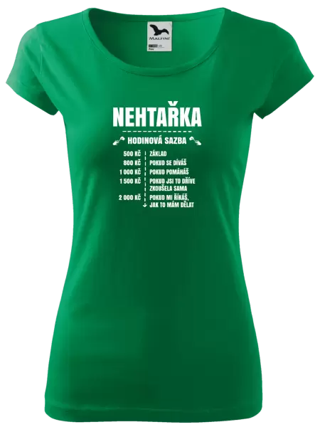 Dámské tričko Hodinová sazba - nehtařka