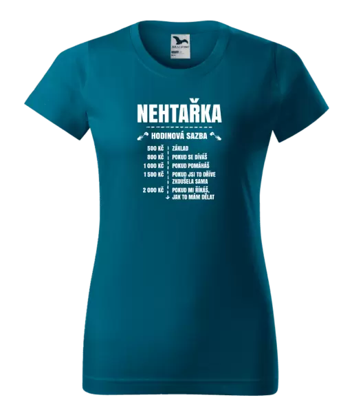 Dámské tričko Hodinová sazba - nehtařka