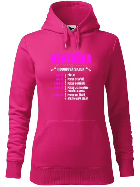 Dámská mikina Hodinová sazba - nehtařka