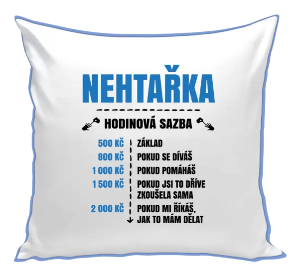 Polštář Hodinová sazba - nehtařka