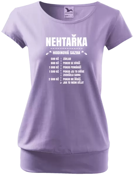 Dámské tričko Hodinová sazba - nehtařka