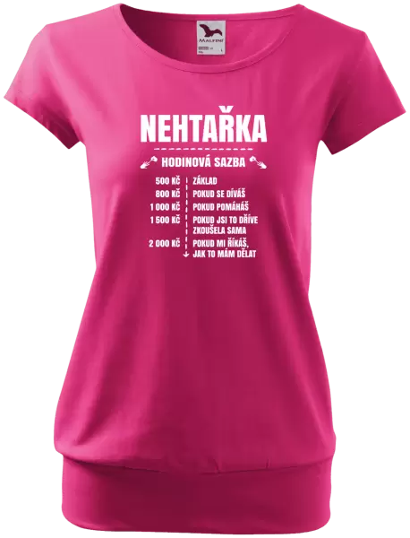 Dámské tričko Hodinová sazba - nehtařka
