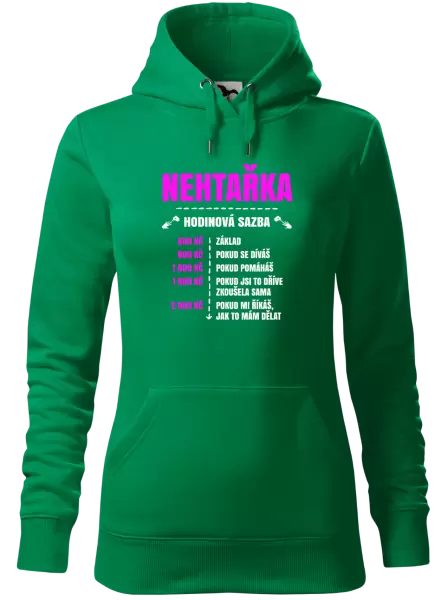 Dámská mikina Hodinová sazba - nehtařka