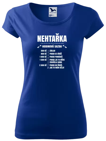 Dámské tričko Hodinová sazba - nehtařka