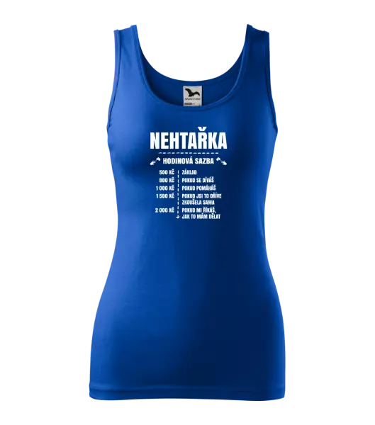 Dámské tílko Hodinová sazba - nehtařka