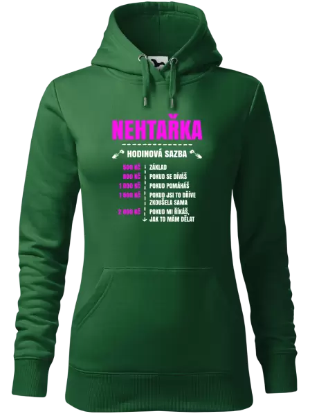 Dámská mikina Hodinová sazba - nehtařka