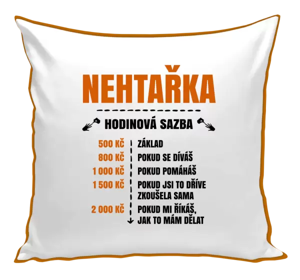 Polštář Hodinová sazba - nehtařka