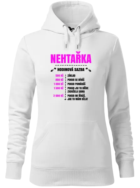 Dámská mikina Hodinová sazba - nehtařka