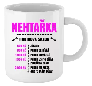 Hrnek Hodinová sazba - nehtařka