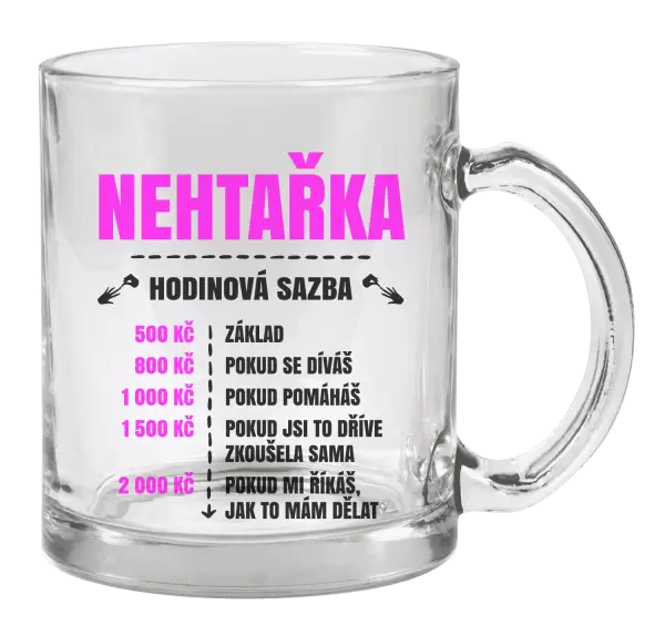 Hrnek Hodinová sazba - nehtařka