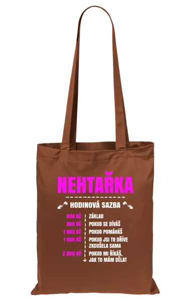Látková taška Hodinová sazba - nehtařka