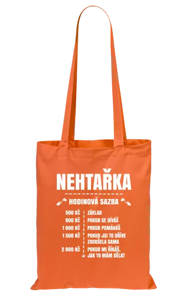 Látková taška Hodinová sazba - nehtařka
