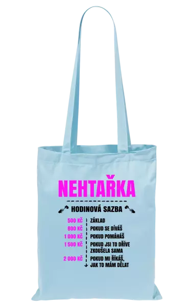 Látková taška Hodinová sazba - nehtařka