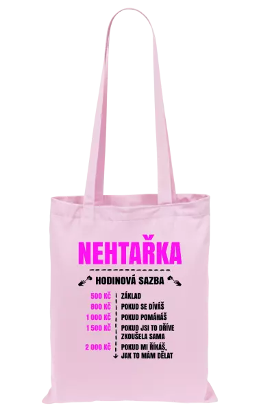 Látková taška Hodinová sazba - nehtařka