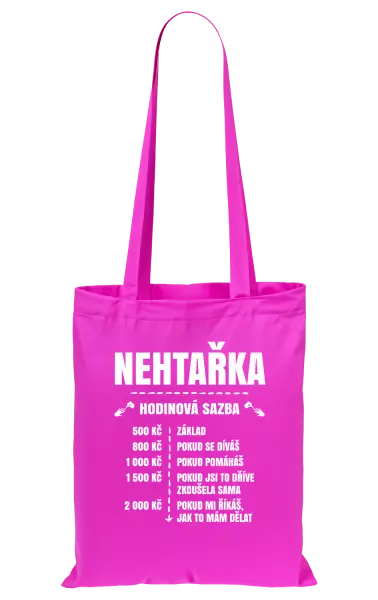 Látková taška Hodinová sazba - nehtařka