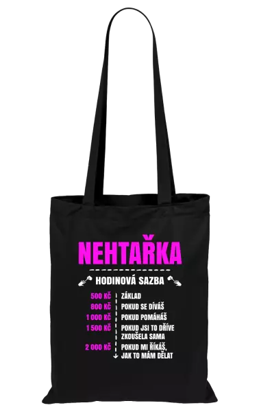 Látková taška Hodinová sazba - nehtařka