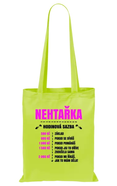 Látková taška Hodinová sazba - nehtařka