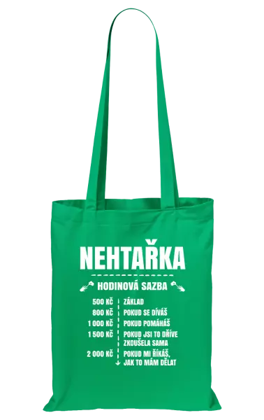 Látková taška Hodinová sazba - nehtařka