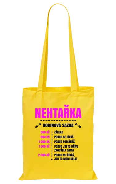 Látková taška Hodinová sazba - nehtařka