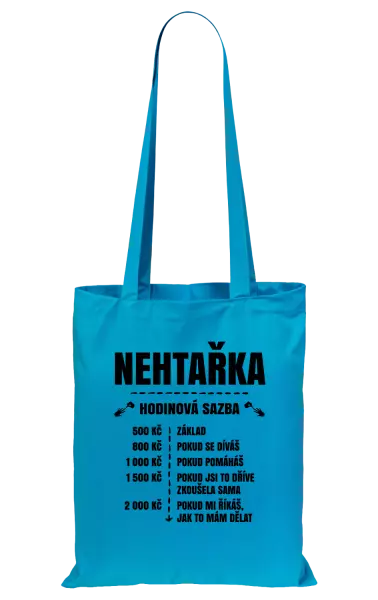 Látková taška Hodinová sazba - nehtařka