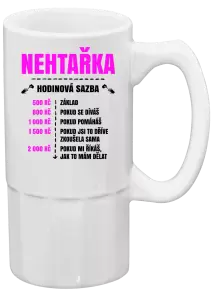 Půllitr Hodinová sazba - nehtařka