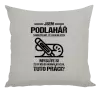 Polštář Samozřejmě, že jsem blázen - podlahář