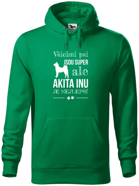 Pánská mikina Akita Inu je nejlepší