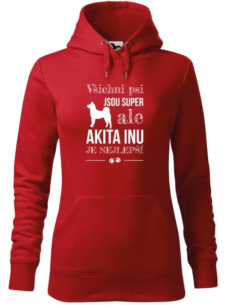 Dámská mikina Akita Inu je nejlepší