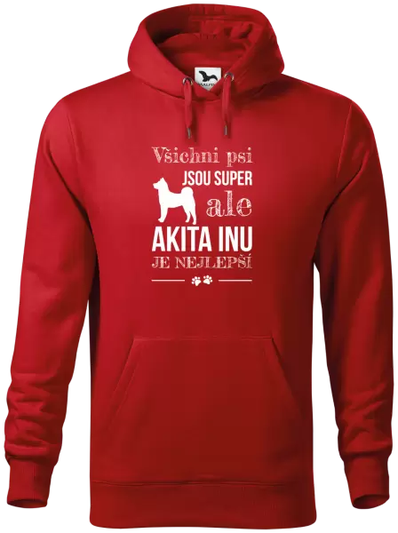 Pánská mikina Akita Inu je nejlepší