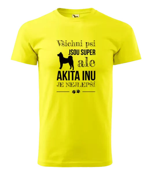Pánské tričko Akita Inu je nejlepší