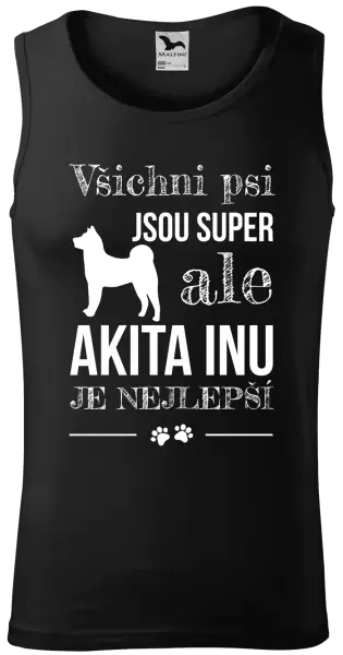 Pánské tílko Akita Inu je nejlepší